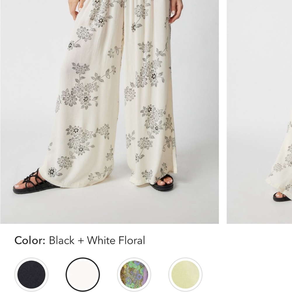 Urban Outfitters: Out From Under Demi Wide-Leg Pant in floral white to BUY